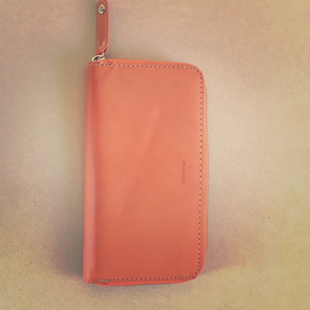 Tangerine mango wallet